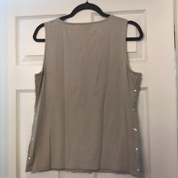 NWOT Ann Taylor Loft Sleeveless Blouse w/ Sequins - Picture 6 of 6